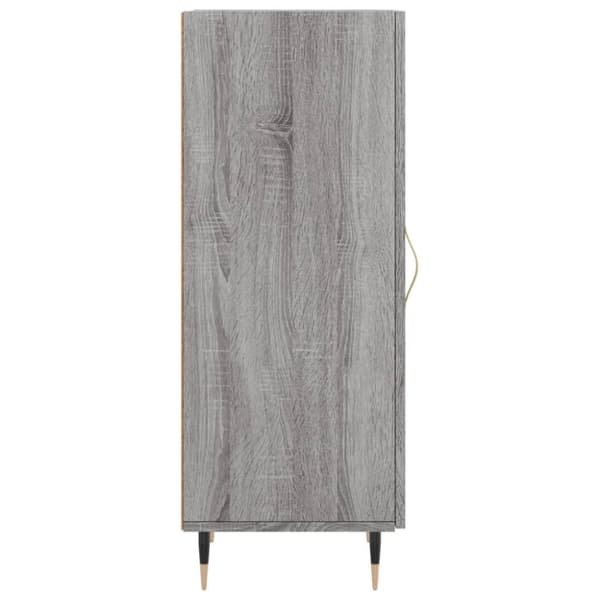 vidaXL skænk 34,5x34x90 cm konstrueret træ grå sonoma-eg