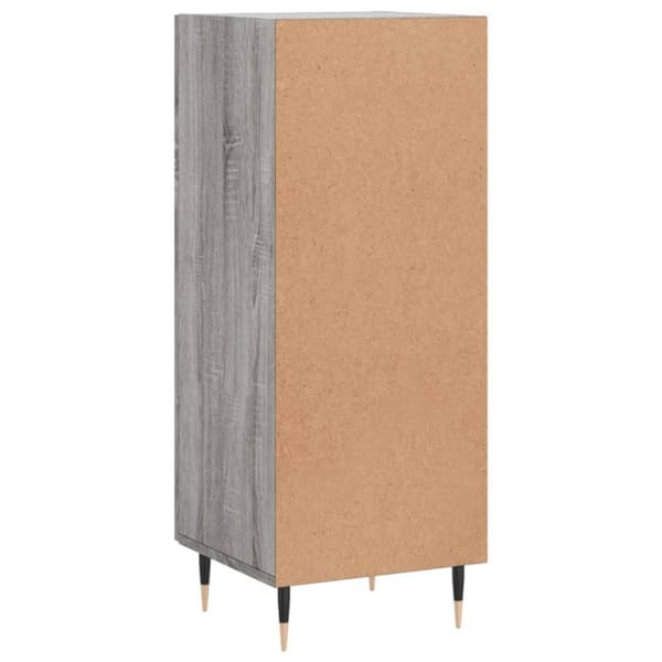 vidaXL skænk 34,5x34x90 cm konstrueret træ grå sonoma-eg