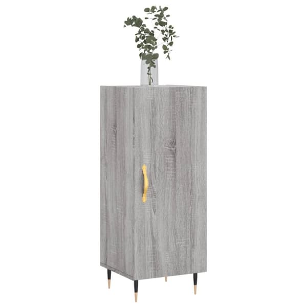 vidaXL skænk 34,5x34x90 cm konstrueret træ grå sonoma-eg