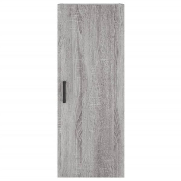 vidaXL højskab 34,5x34x180 cm konstrueret træ grå sonoma-eg