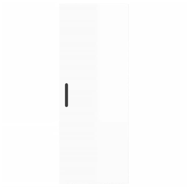 vidaXL skab 34,5x34x180 cm konstrueret træ hvid højglans