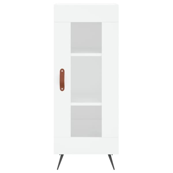 vidaXL Högskåp vit 34,5x34x180 cm konstruerat trä