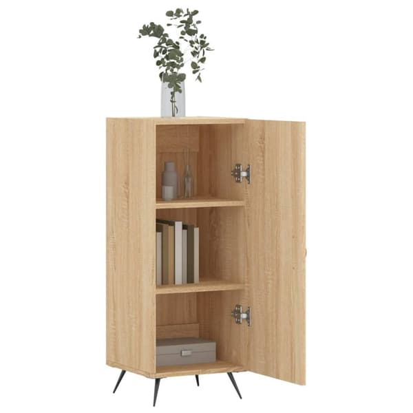 vidaXL skænk 34,5x34x90 cm konstrueret træ sonoma-eg