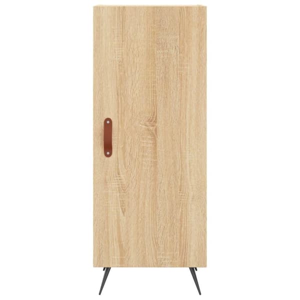 vidaXL skænk 34,5x34x90 cm konstrueret træ sonoma-eg