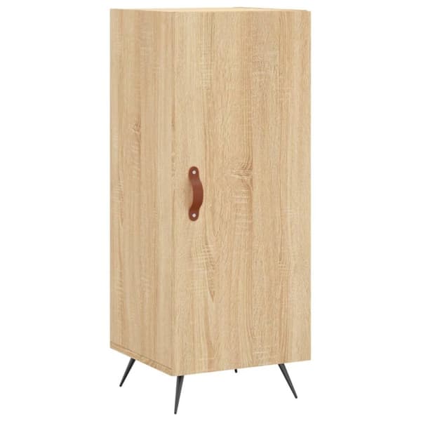 vidaXL Skjenk sonoma eik 34,5x34x90 cm konstruert tre