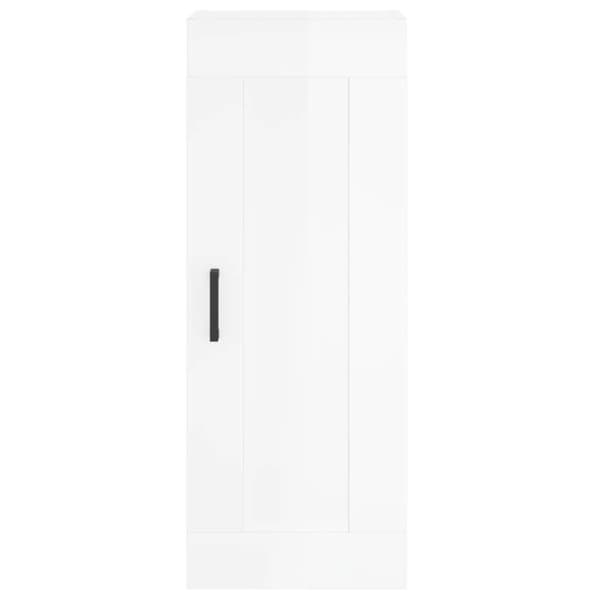 vidaXL skab 34,5x34x180 cm konstrueret træ hvid højglans