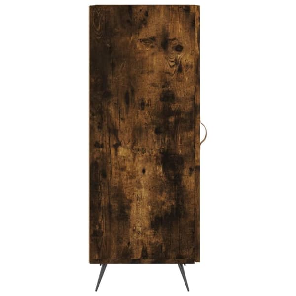 vidaXL Skänk rökfärgad ek 34,5x34x90 cm konstruerat trä