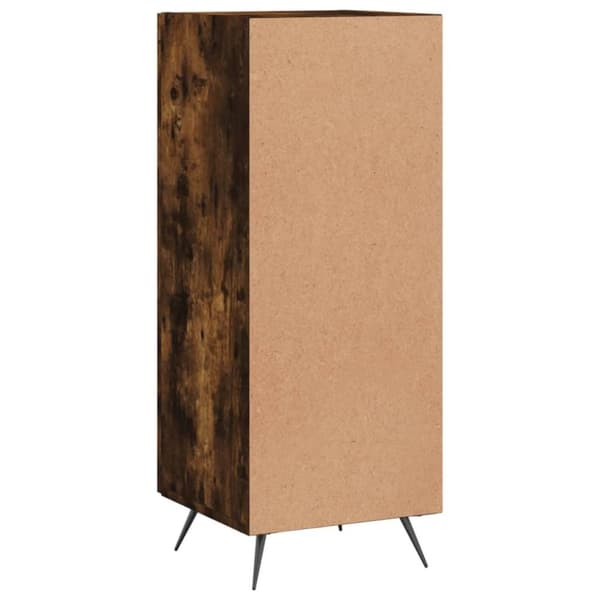 vidaXL Skänk rökfärgad ek 34,5x34x90 cm konstruerat trä