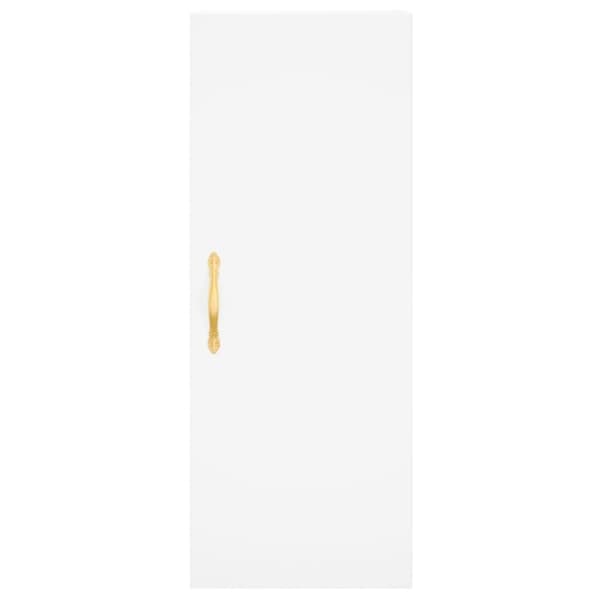 vidaXL Highboard hvit 34,5x34x180 cm konstruert tre