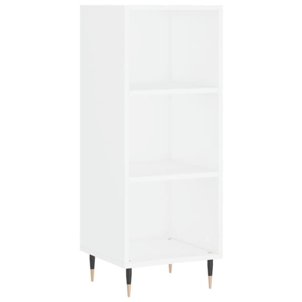 vidaXL skab 34,5x34x180 cm konstrueret træ hvid