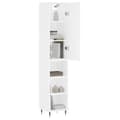 Miniatyrbillede 2 af 11: vidaXL skab 34,5x34x180 cm konstrueret træ hvid