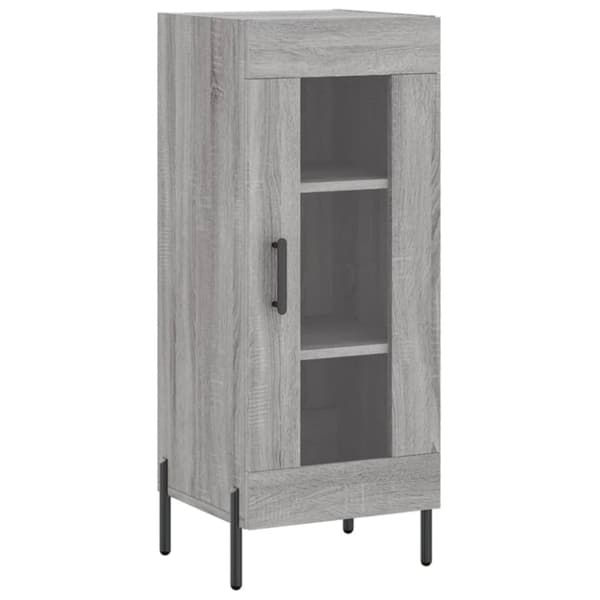 vidaXL Kaappi harmaa Sonoma 34,5x34x180 cm tekninen puu