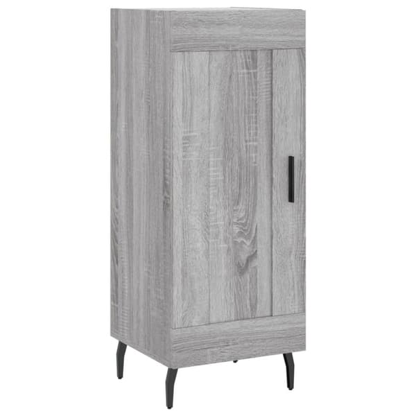 vidaXL Highboard grå sonoma 34,5x34x180 cm konstruert tre