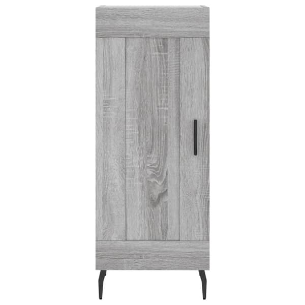 vidaXL Highboard grå sonoma 34,5x34x180 cm konstruert tre