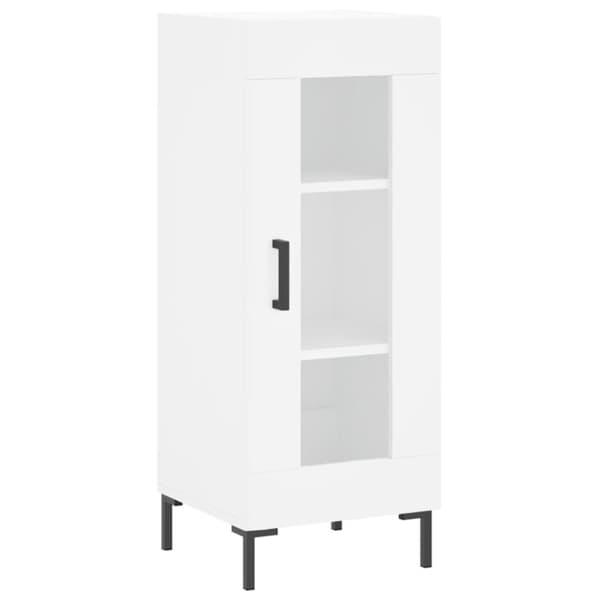 vidaXL Highboard hvit 34,5x34x180 cm konstruert tre