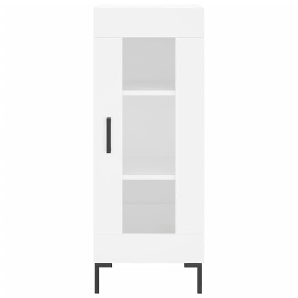 vidaXL Highboard hvit 34,5x34x180 cm konstruert tre