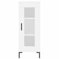 Miniatyrbilde 6 av 11: vidaXL Highboard hvit 34,5x34x180 cm konstruert tre