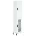 Miniatyrbilde 1 av 11: vidaXL Highboard hvit 34,5x34x180 cm konstruert tre