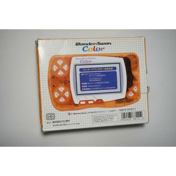 Spelkonsol - Wonderswan - Färg Crystal Orange - Ej zonad - Kompatibel med alla spel - Japanska instruktioner