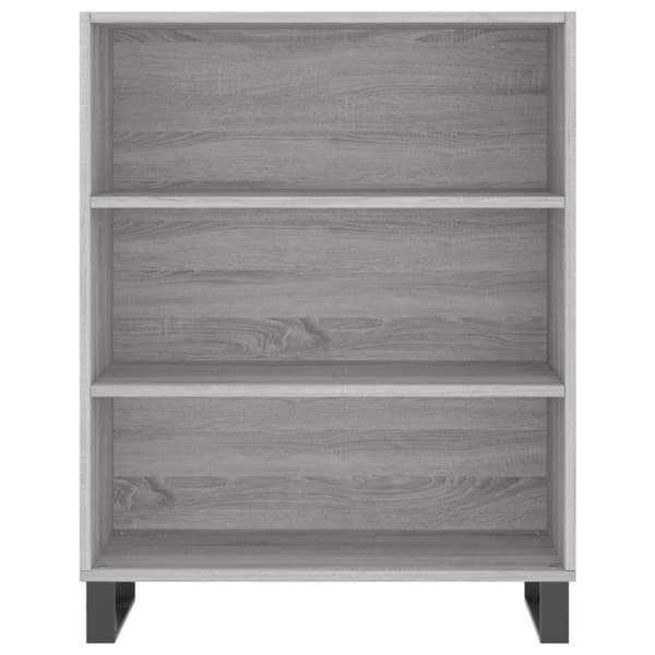 vidaXL højskab 69,5x34x180 cm konstrueret træ grå sonoma-eg
