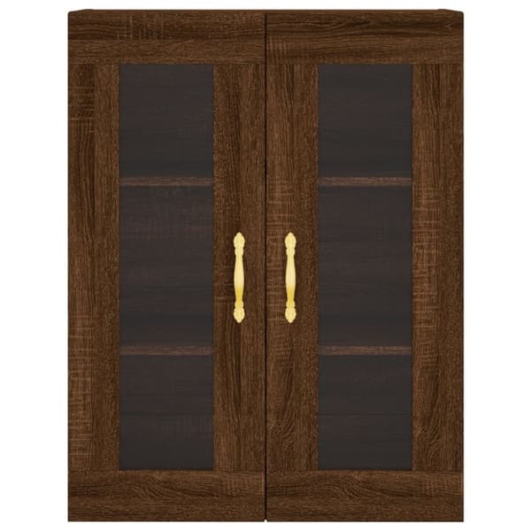 vidaXL Kaappi ruskea tammi 69,5x34x180 cm tekninen puu
