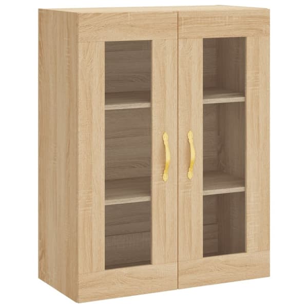 vidaXL Högskåp sonoma-ek 69,5x34x180 cm konstruerat trä