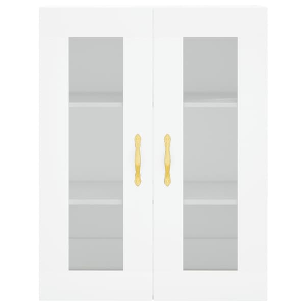 vidaXL Highboard hvit 69,5x34x180 cm konstruert tre