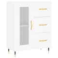 Miniatyrbilde 7 av 11: vidaXL Highboard hvit 69,5x34x180 cm konstruert tre