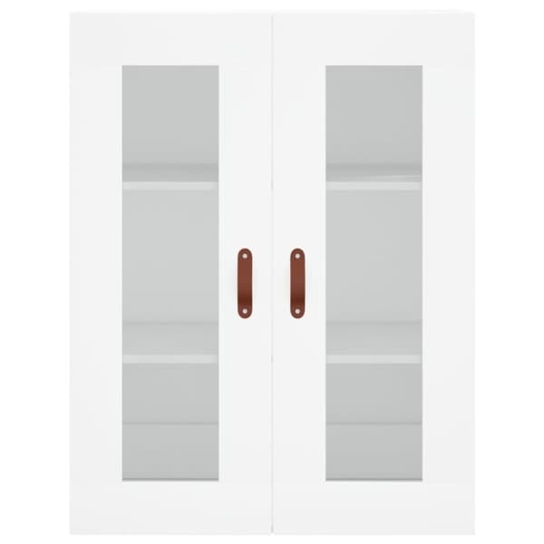 vidaXL højskab 69,5x34x180 cm konstrueret træ hvid