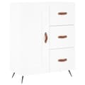 Miniatyrbillede 7 af 11: vidaXL højskab 69,5x34x180 cm konstrueret træ hvid