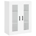 Miniatyrbilde 5 av 11: vidaXL Highboard hvit 69,5x34x180 cm konstruert tre