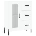 Miniatyrbilde 7 av 11: vidaXL Highboard hvit 69,5x34x180 cm konstruert tre