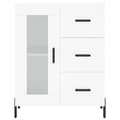 Miniatyrbilde 8 av 11: vidaXL Highboard hvit 69,5x34x180 cm konstruert tre
