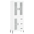 Miniatyrbilde 1 av 11: vidaXL Highboard hvit 69,5x34x180 cm konstruert tre
