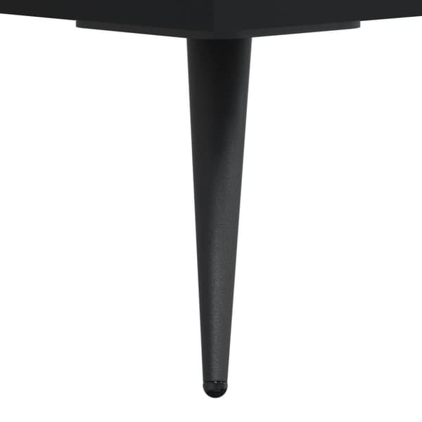 vidaXL højskab 69,5x34x180 cm konstrueret træ sort