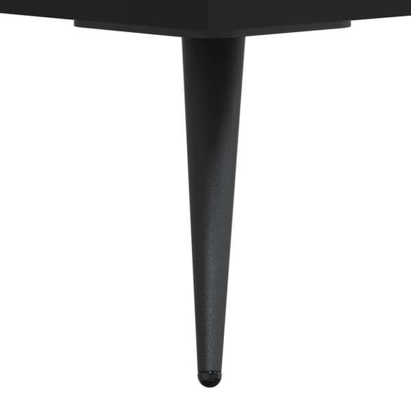 vidaXL højskab 69,5x34x180 cm konstrueret træ sort