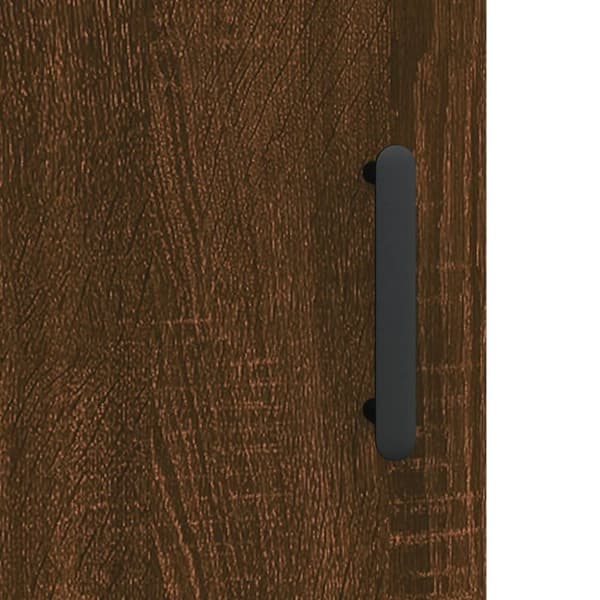 vidaXL Kaappi ruskea tammi 69,5x34x180 cm tekninen puu