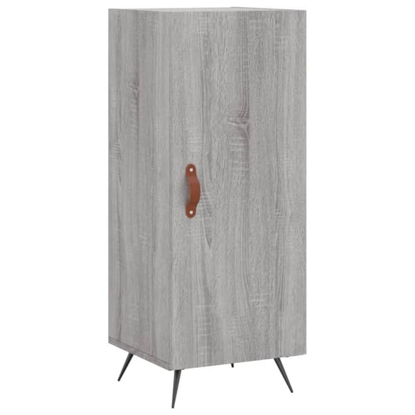 vidaXL højskab 34,5x34x180 cm konstrueret træ grå sonoma-eg