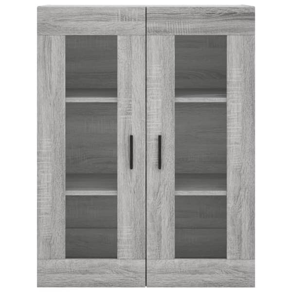 vidaXL Highboard grå sonoma 69,5x34x180 cm konstruert tre