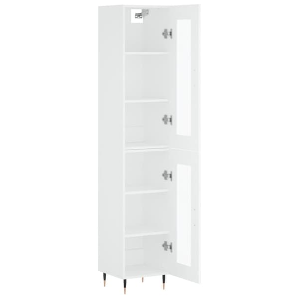 vidaXL skab 34,5x34x180 cm konstrueret træ hvid