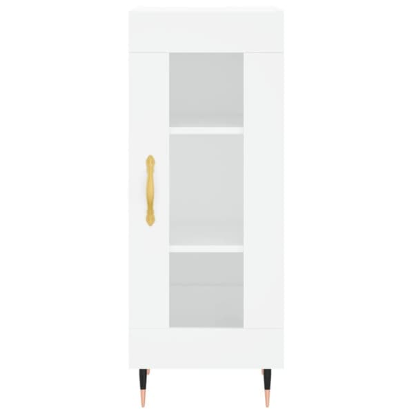 vidaXL skab 34,5x34x180 cm konstrueret træ hvid