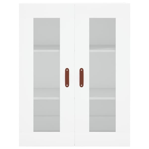 vidaXL Högskåp vit 69,5x34x180 cm konstruerat trä