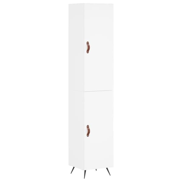 vidaXL skab 34,5x34x180 cm konstrueret træ hvid