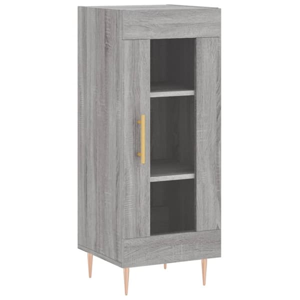 vidaXL Highboard grå sonoma 34,5x34x180 cm konstruert tre
