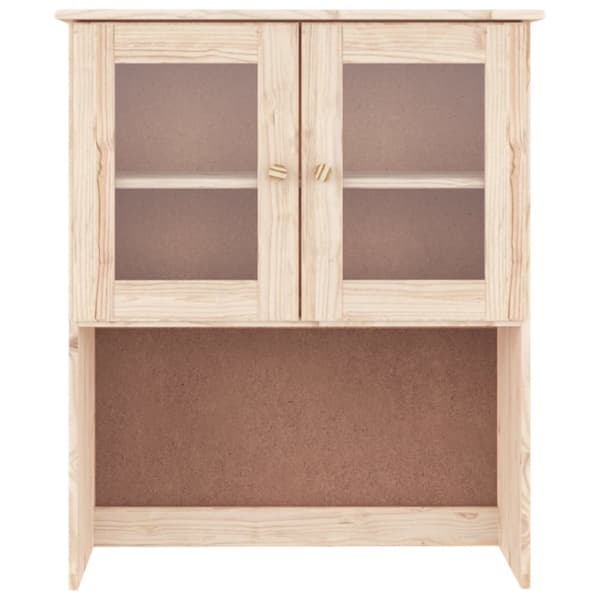 vidaXL Överdel kommod ALTA 77x30x92 cm massiv furu