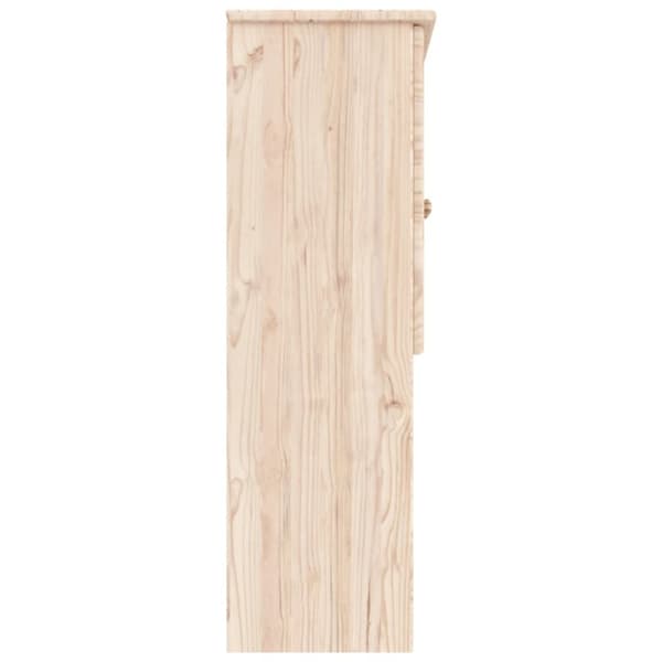 vidaXL Överdel kommod ALTA 77x30x92 cm massiv furu