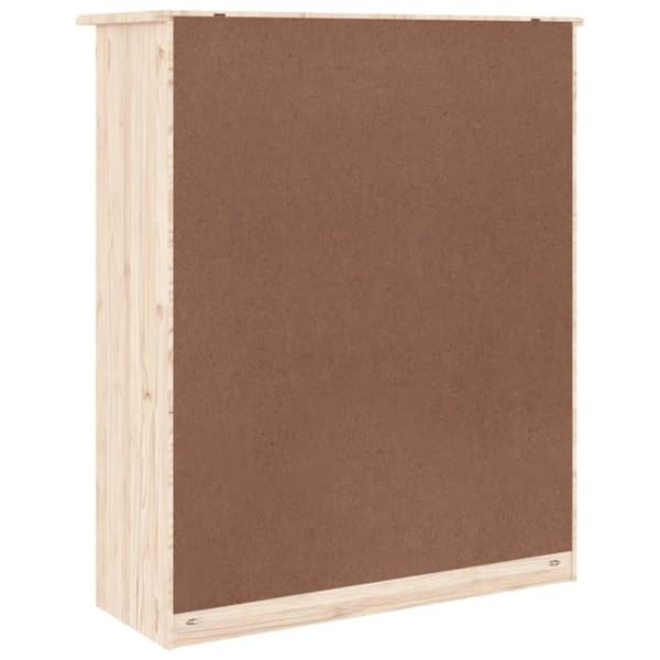 vidaXL Överdel kommod ALTA 77x30x92 cm massiv furu