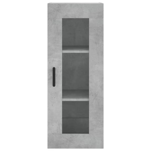 vidaXL Kaappi betoninharmaa 34,5x34x180 cm tekninen puu