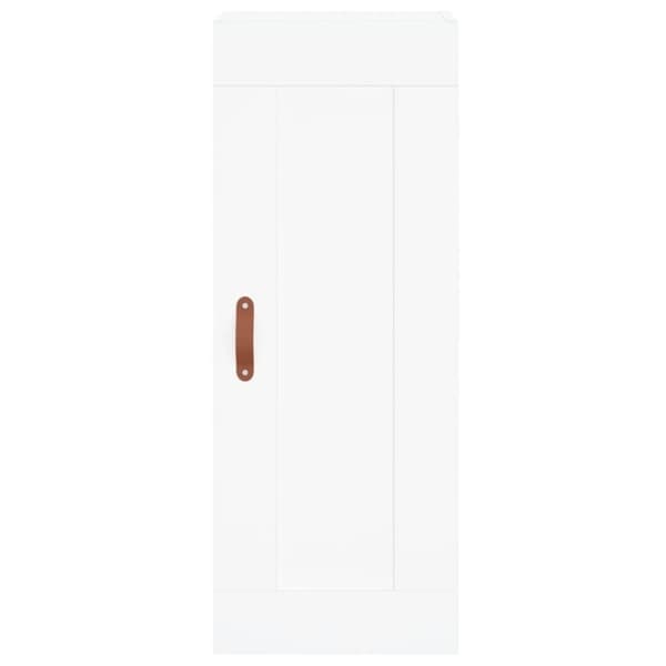 vidaXL Högskåp vit 34,5x34x180 cm konstruerat trä