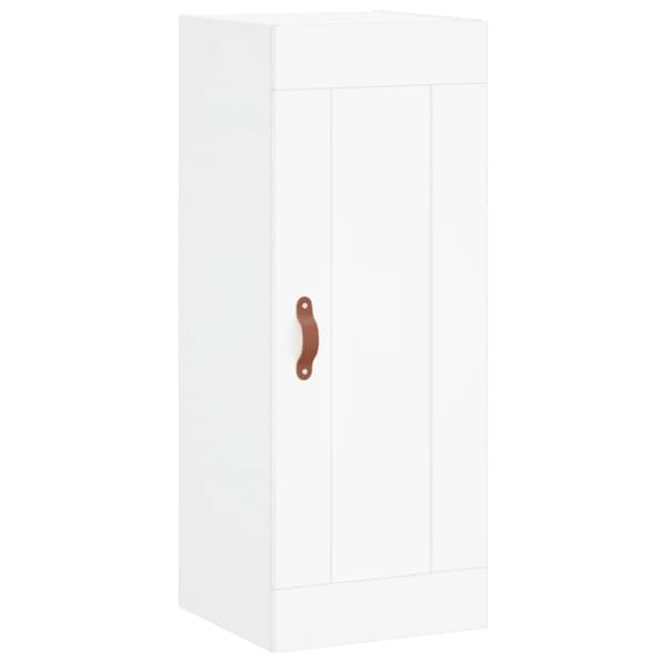 vidaXL Högskåp vit 34,5x34x180 cm konstruerat trä